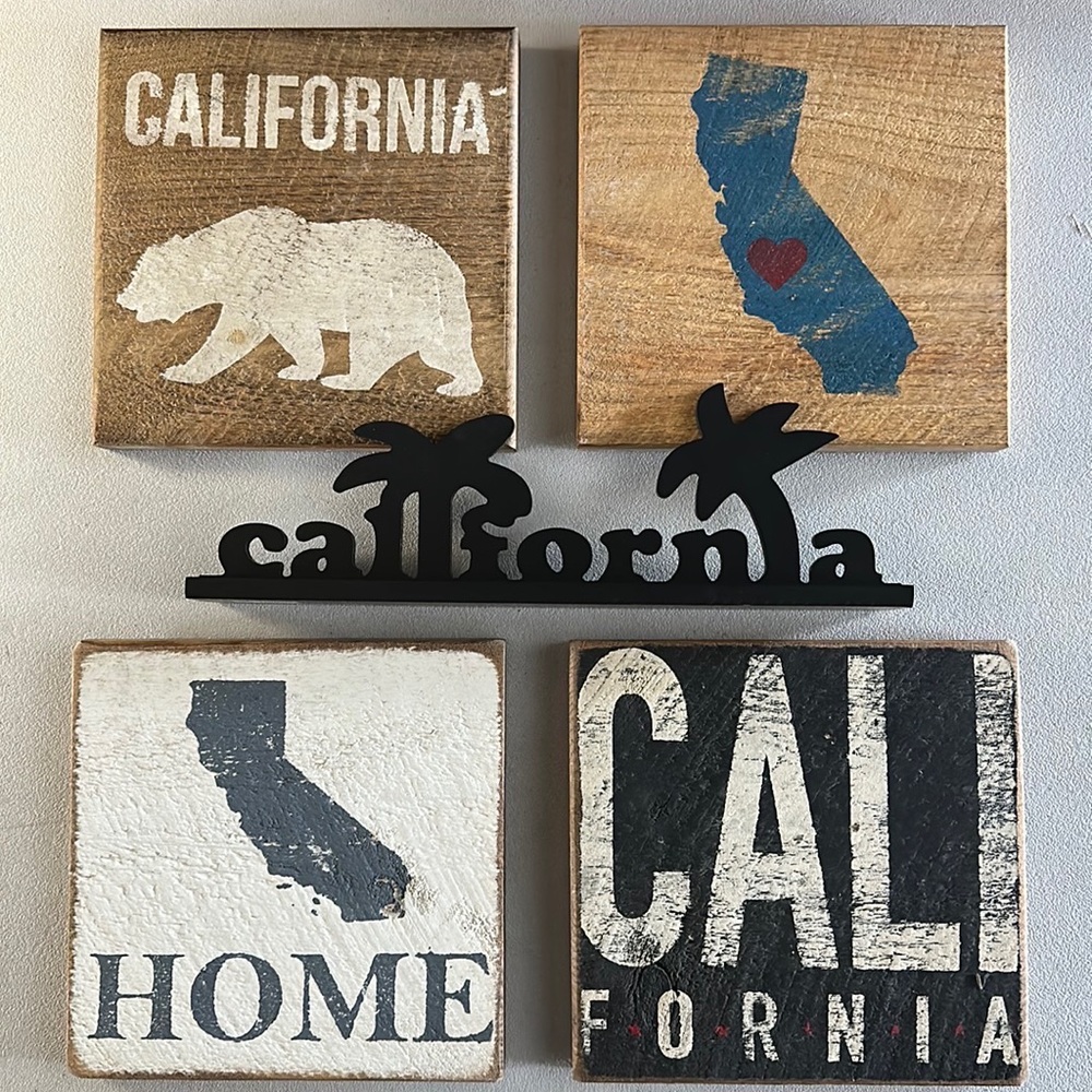 Cute “California” wooden collage.